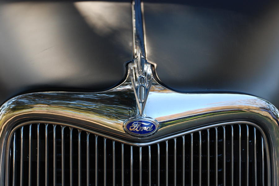 1935 Ford Grill Photograph by Jeanne May