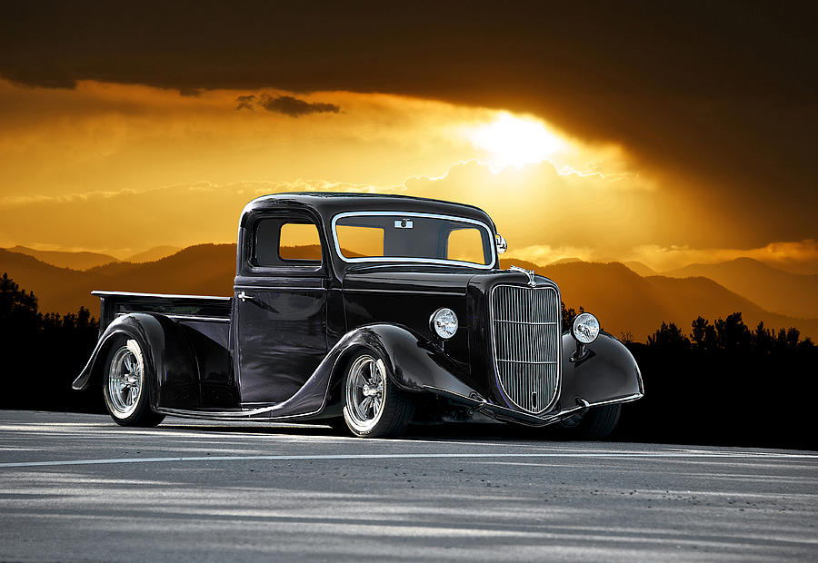 1935 Ford hot rod pickup #5