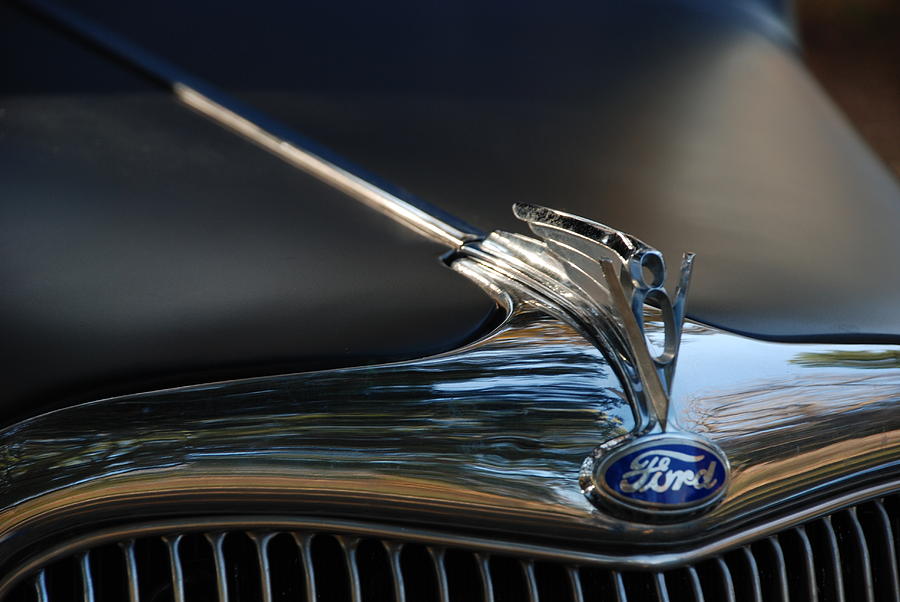 1935 Ford V8 Emblem  Photograph by Jeanne May