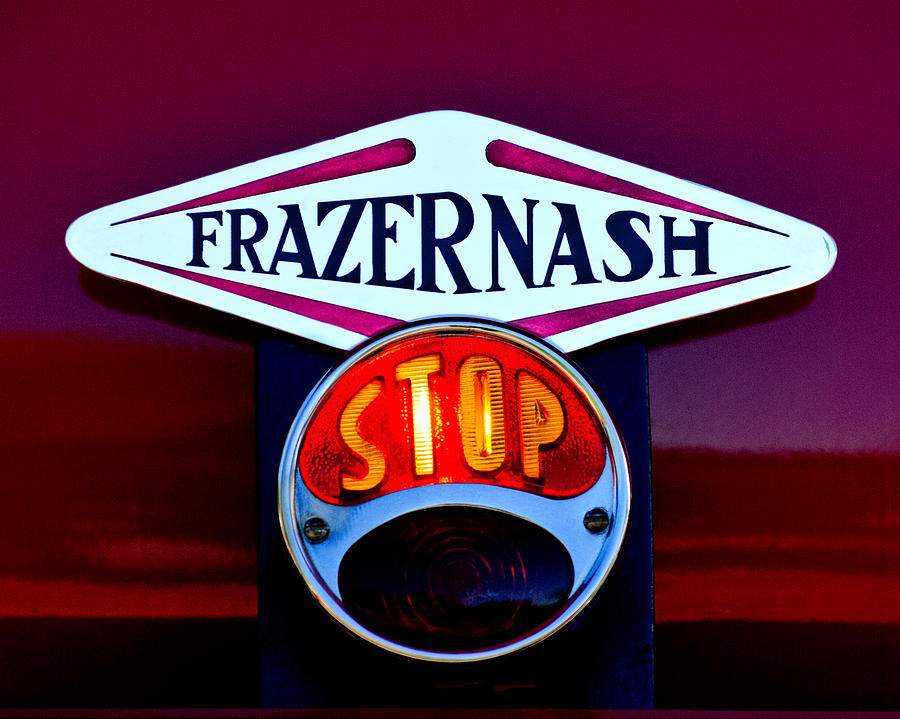 1935 Frazer-Nash Taillight Stop Emblem Photograph by Jill Reger