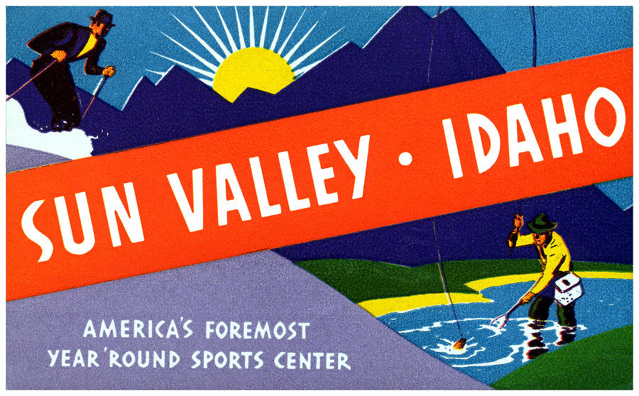 1935 Sun Valley Idaho Painting by Historic Image