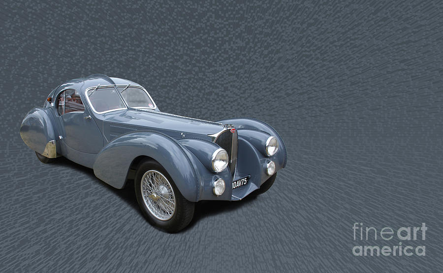1936 Bugatti Type 57S Digital Art by Roger Lighterness
