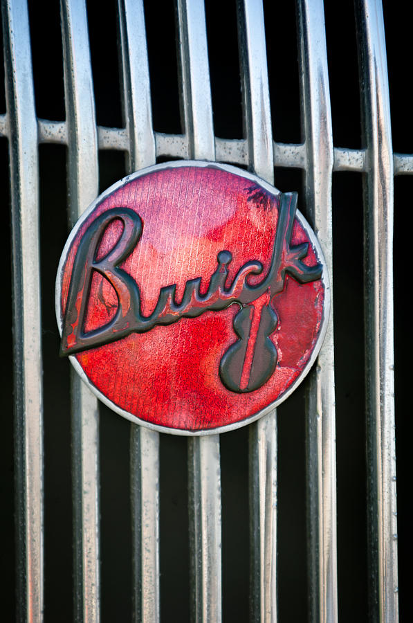 Car Photograph - 1936 Buick 8 Grille Emblem by Jill Reger