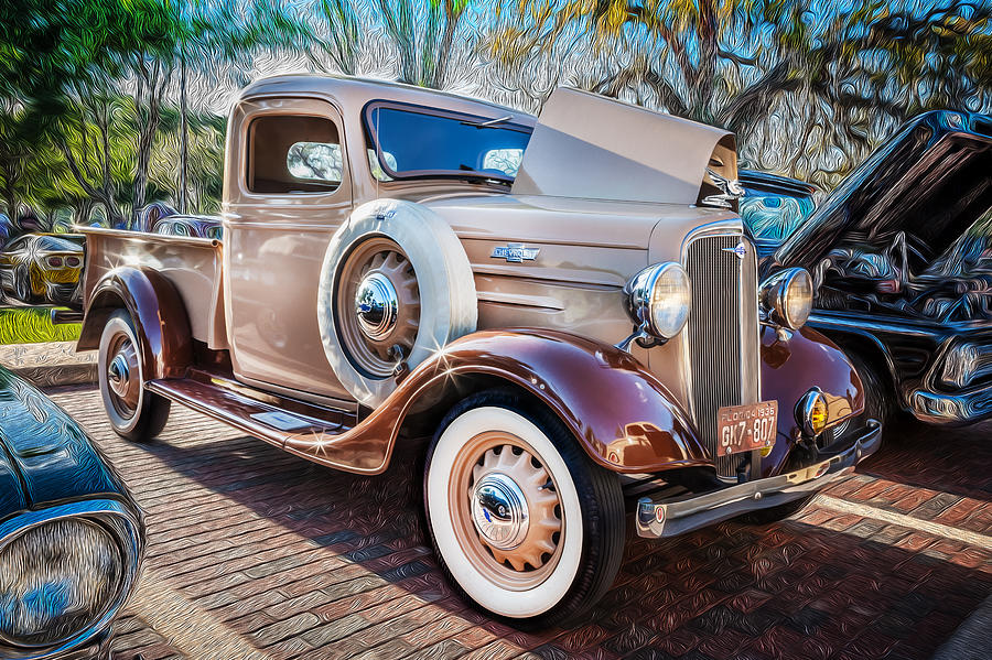 1936 Chevrolet Pick Up Truck Painted    Photograph by Rich Franco
