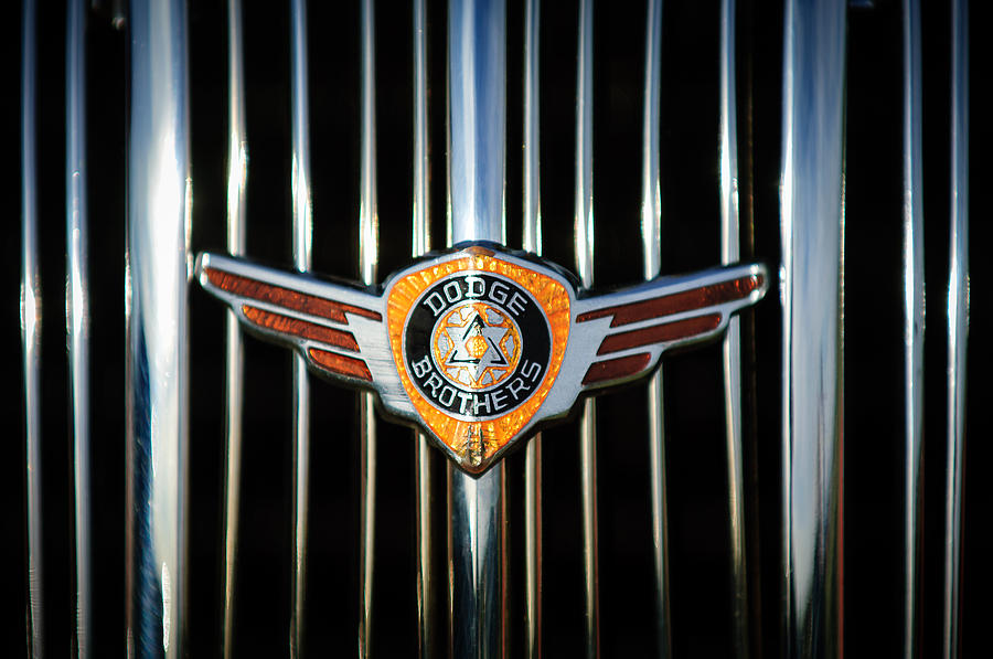 1936 Dodge Grille Emblem -0864c Photograph by Jill Reger