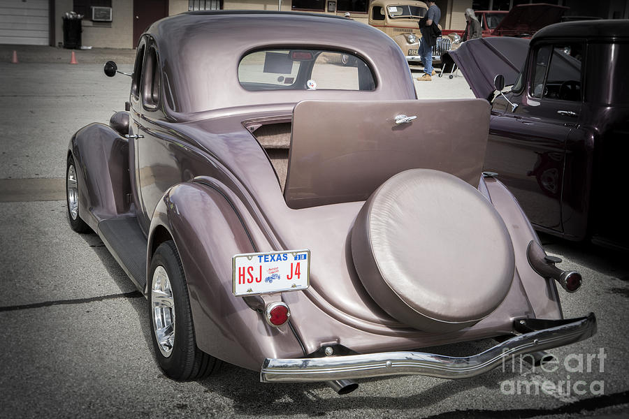 1936 Ford Roadster Classic Car or Automobile Back End in Color  3119.02 Photograph by M K Miller