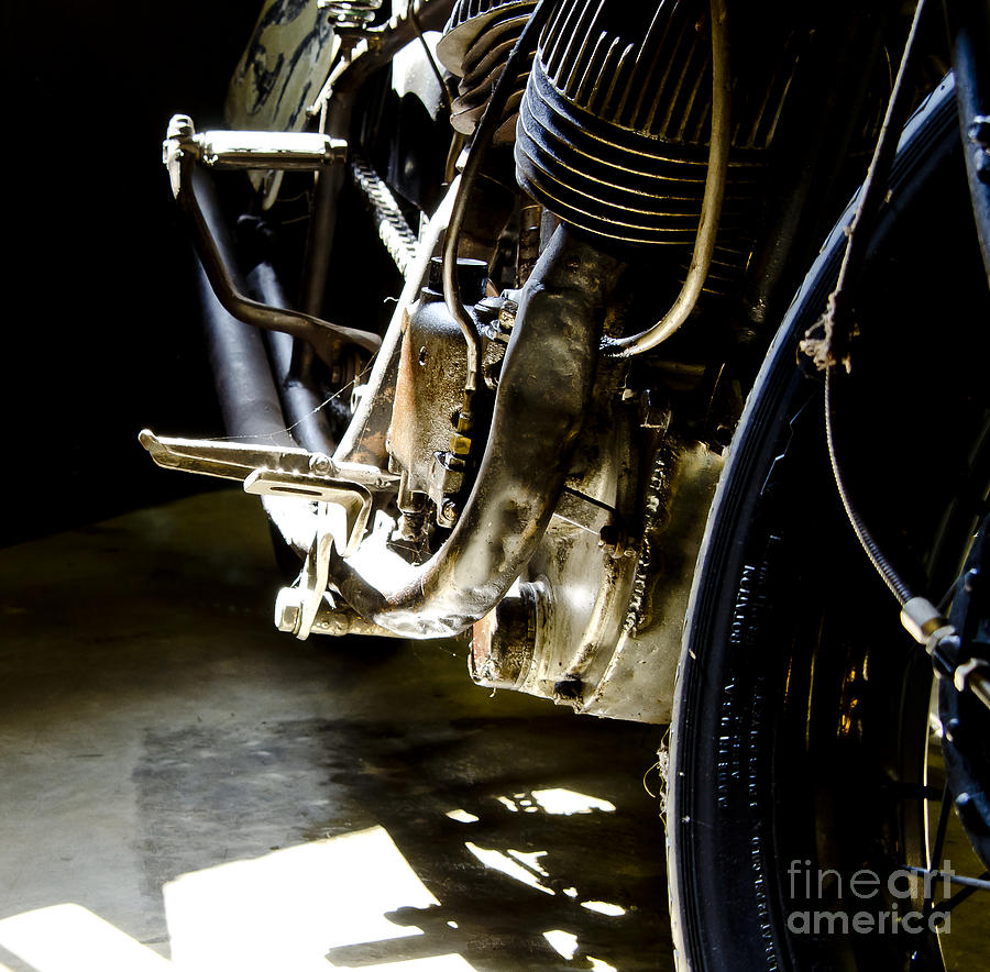 1936 Indian Tracker Racer Photograph by Wilma  Birdwell