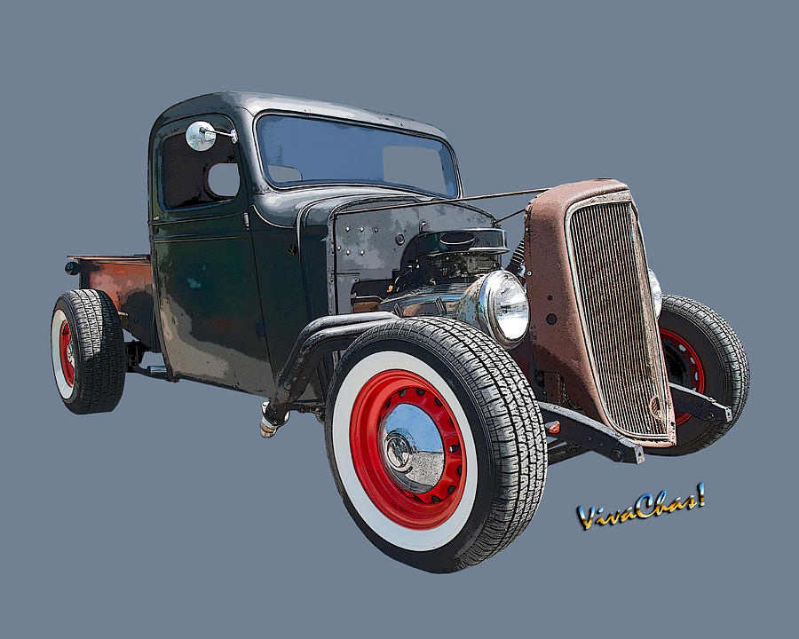 1936 Rat Rod Chevy Pickup Photograph by Chas Sinklier