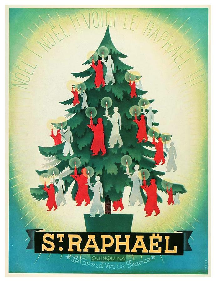 1937 - St. Raphael Aperitif Advertisement - Color Digital Art by John Madison