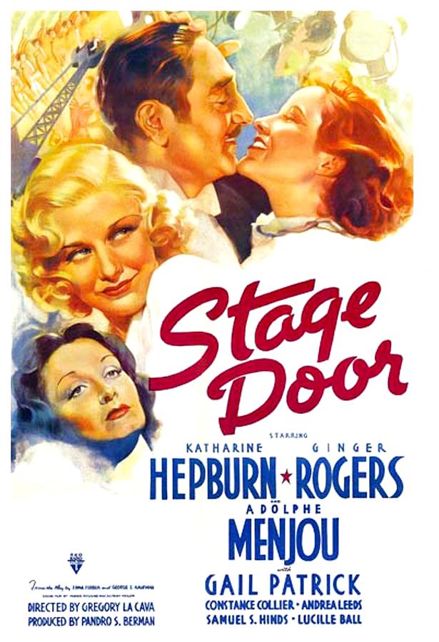 1937 - Stage Door RKO Movie Poster - Color Digital Art by John Madison