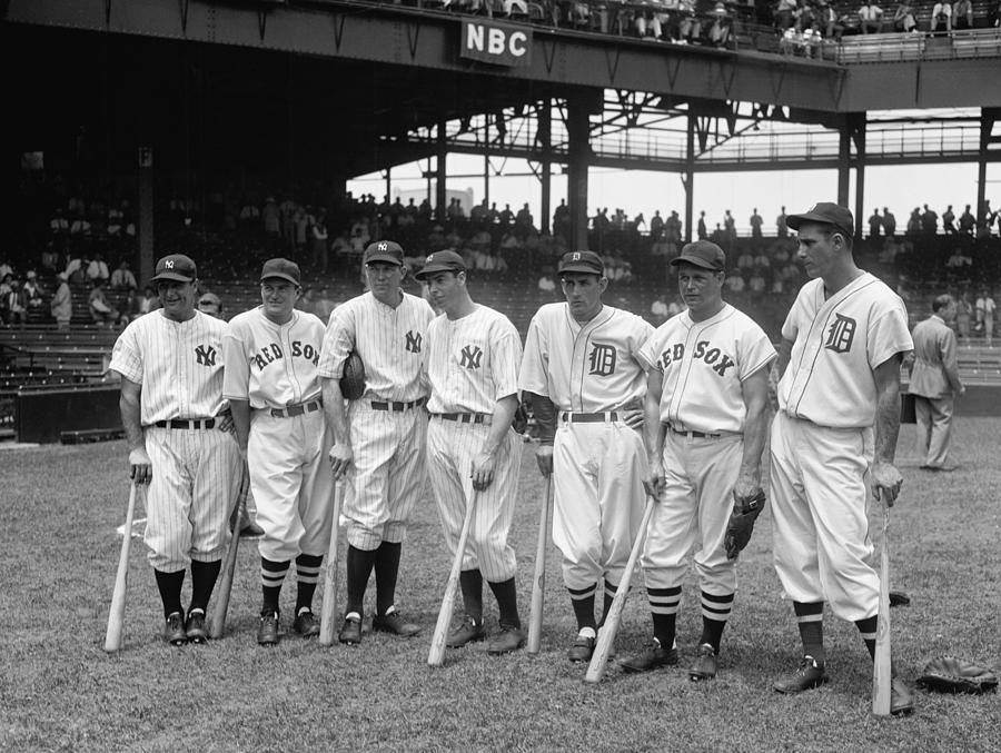 1937 American League All-Star players Photograph by Georgia Clare