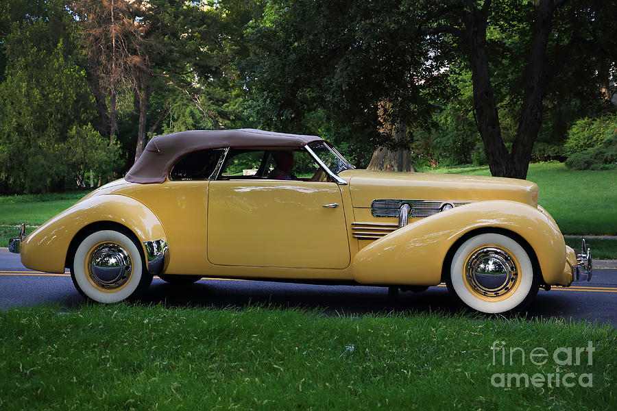 1937 Cord convertible Photograph by Dennis Hedberg