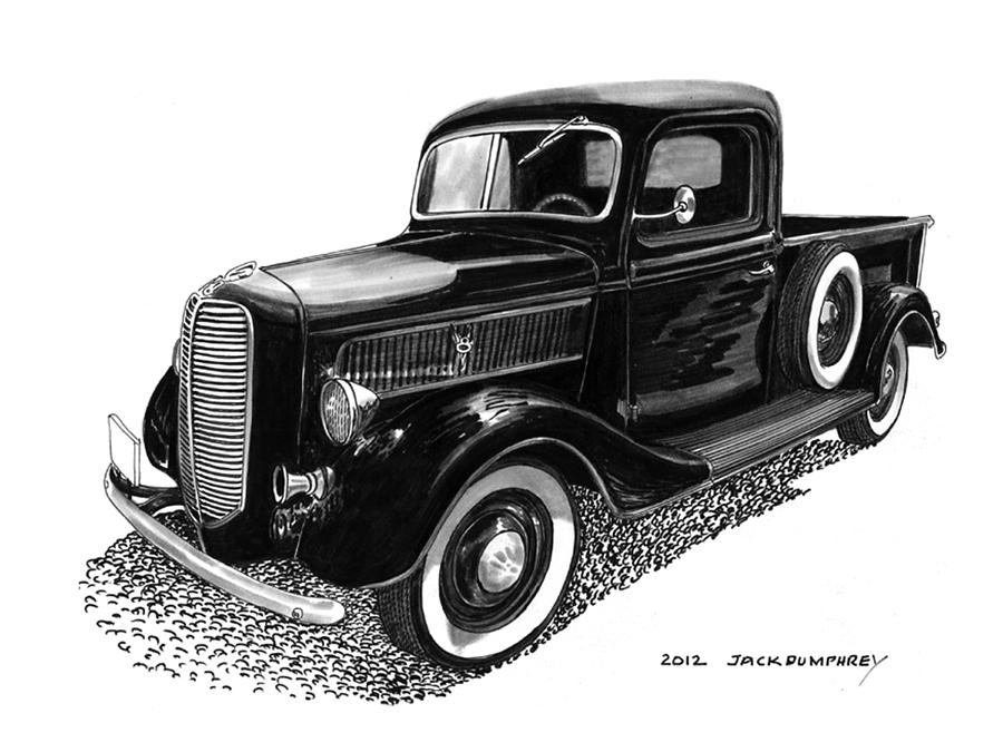 Ford Pick Up Truck Painting by Jack Pumphrey