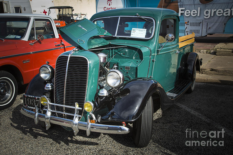 1937 Ford Pickup Truck Classic Car Photograph in Color  3308.02 Photograph by M K Miller