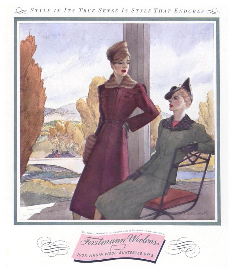1938 - Forstmann Woolens Advertisement - Color Digital Art by John Madison