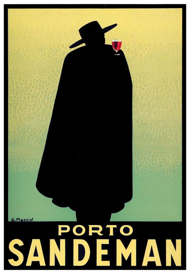 1938 - Porto Sandeman French Wines Advertisement Poster - Color Digital Art by John Madison