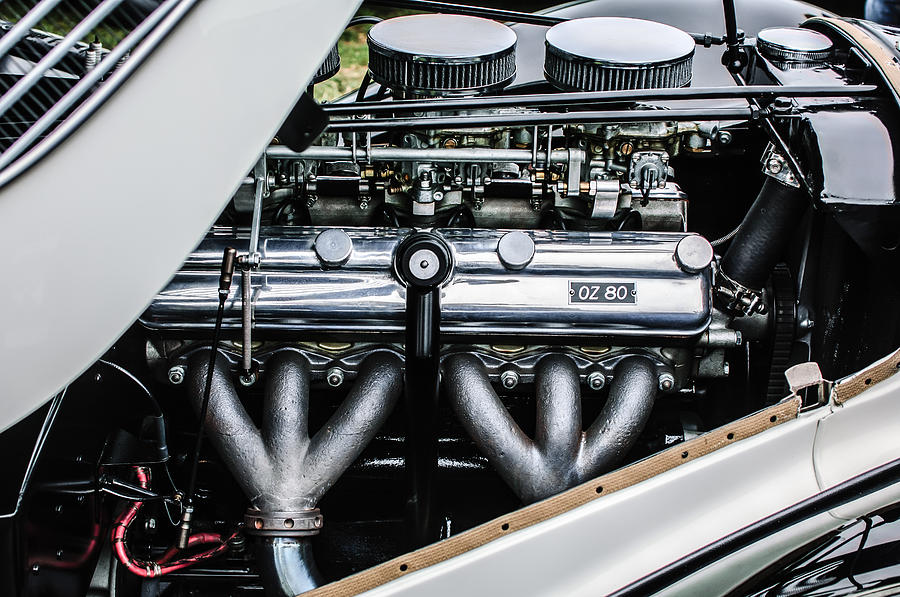 1938 BMW 327-8 Cabriolet Engine -1513c Photograph by Jill Reger