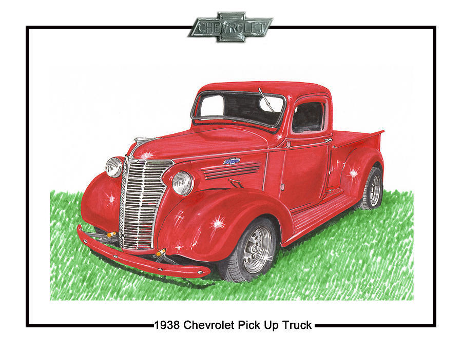 1938 Chevrolet Pick Up Truck Painting by Jack Pumphrey
