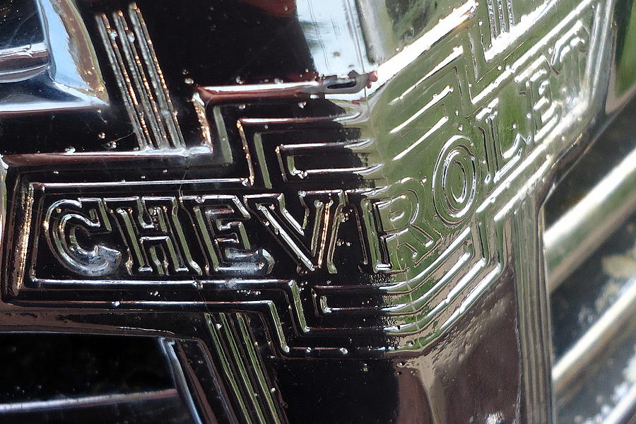 1938 Chevrolet Sedan Emblem Photograph by Joseph Skompski