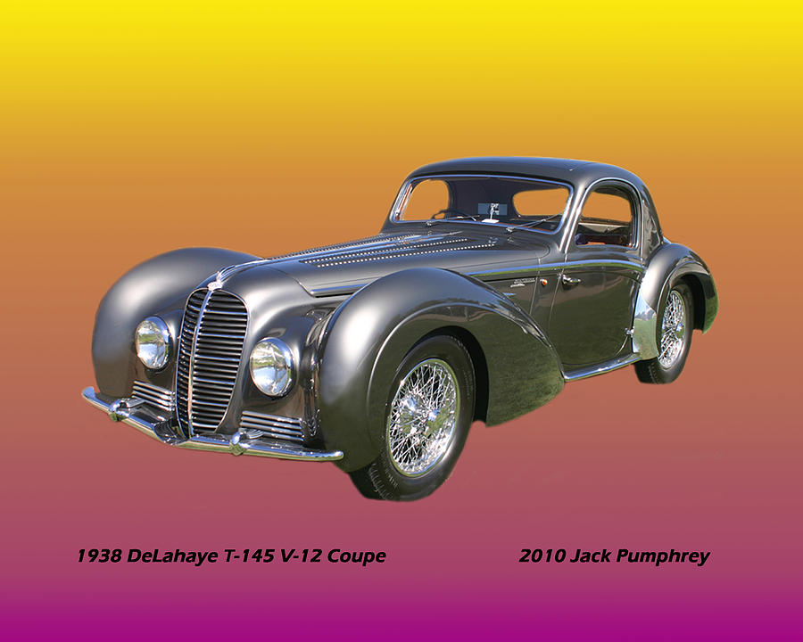 Los Angeles Photograph - 1938 DeLahaye Type 145 V 12 coupe by Jack Pumphrey