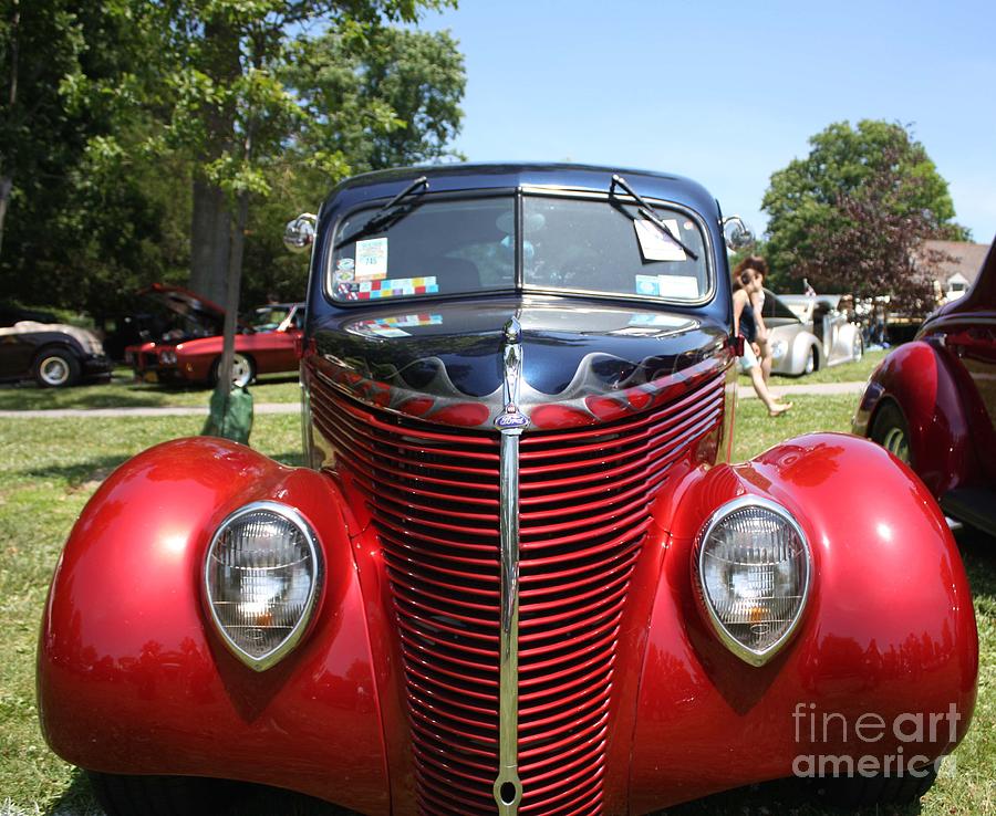 1938 Ford Two Door Sedan Front View Photograph by John Telfer