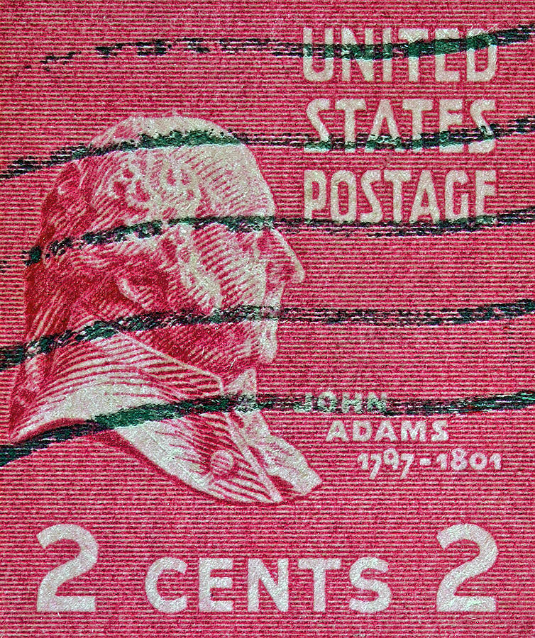 John Adams Photograph - 1938 John Adams Stamp by Bill Owen