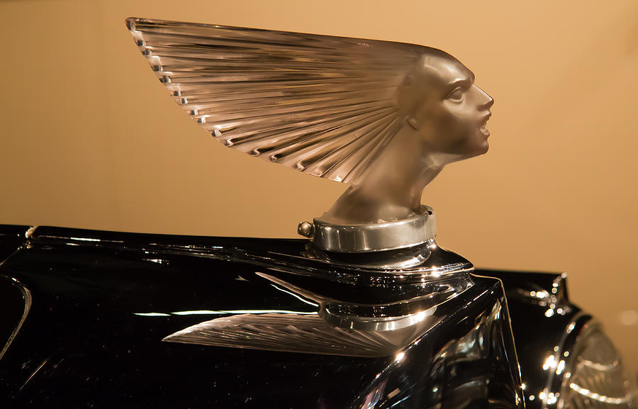 1938 Packard Hood Ornament Photograph by Roger Mullenhour