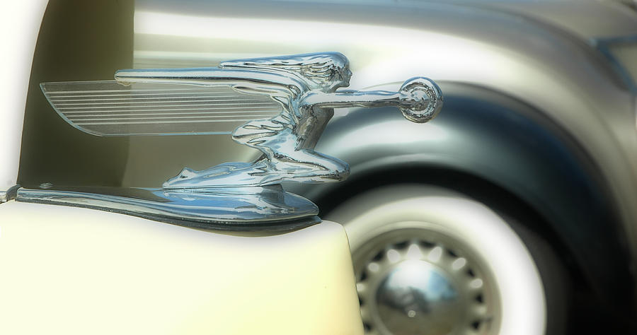 1938 Packard Winged Lady Hood Ornament Photograph by Ginger Wakem