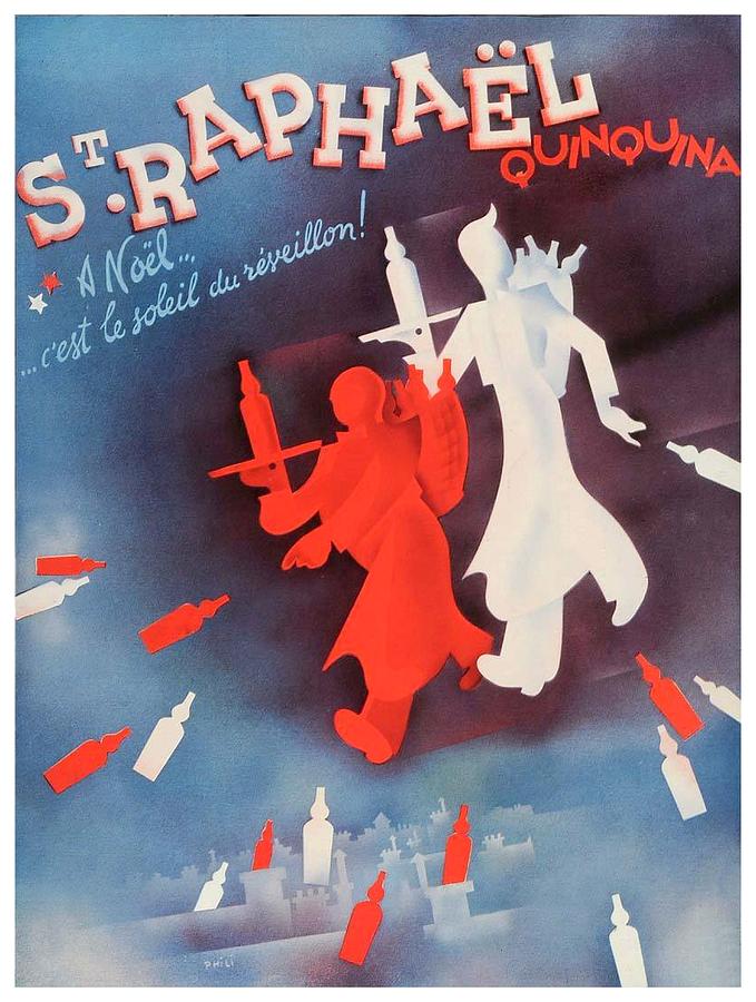 1938 - St. Raphael Aperitif Advertisement - Color Digital Art by John Madison