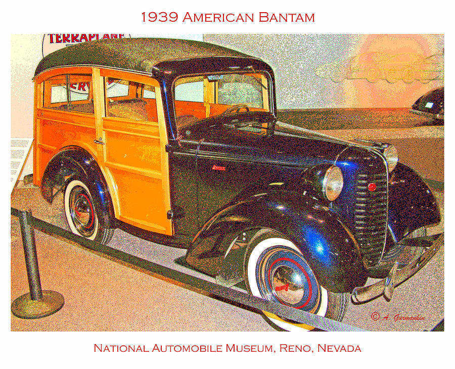 1939 American Bantam Classic Automobile Digital Art by A Macarthur Gurmankin