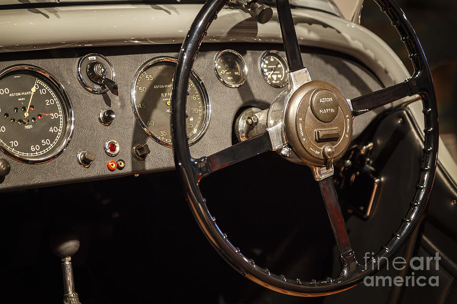 1939 Aston Martin steering Photograph by Dennis Hedberg