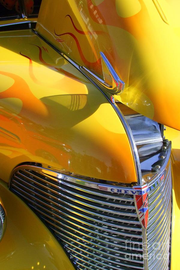 1939 Chevy Hood Photograph by Mary Deal