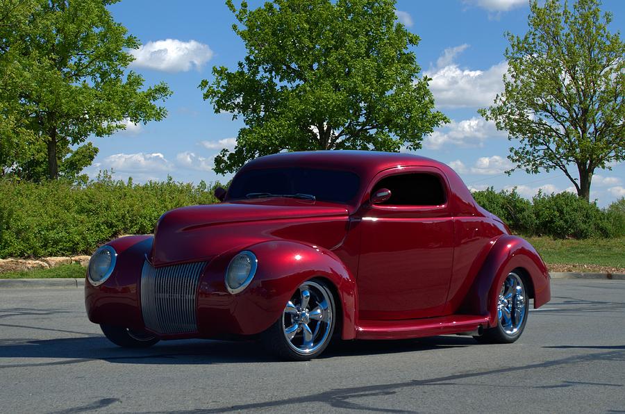1939 Ford Custom Coupe Street Rod Photograph by Tim McCullough