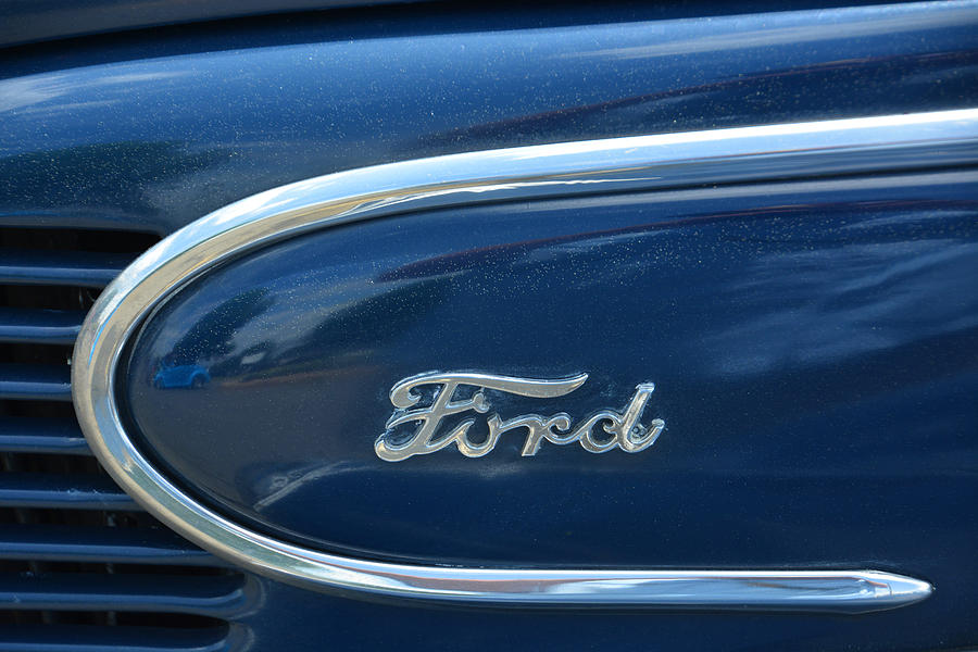 1939 Ford Emblem Photograph by Mike Martin