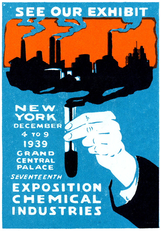 1939 NYC Chemical Expo Poster Painting by Historic Image