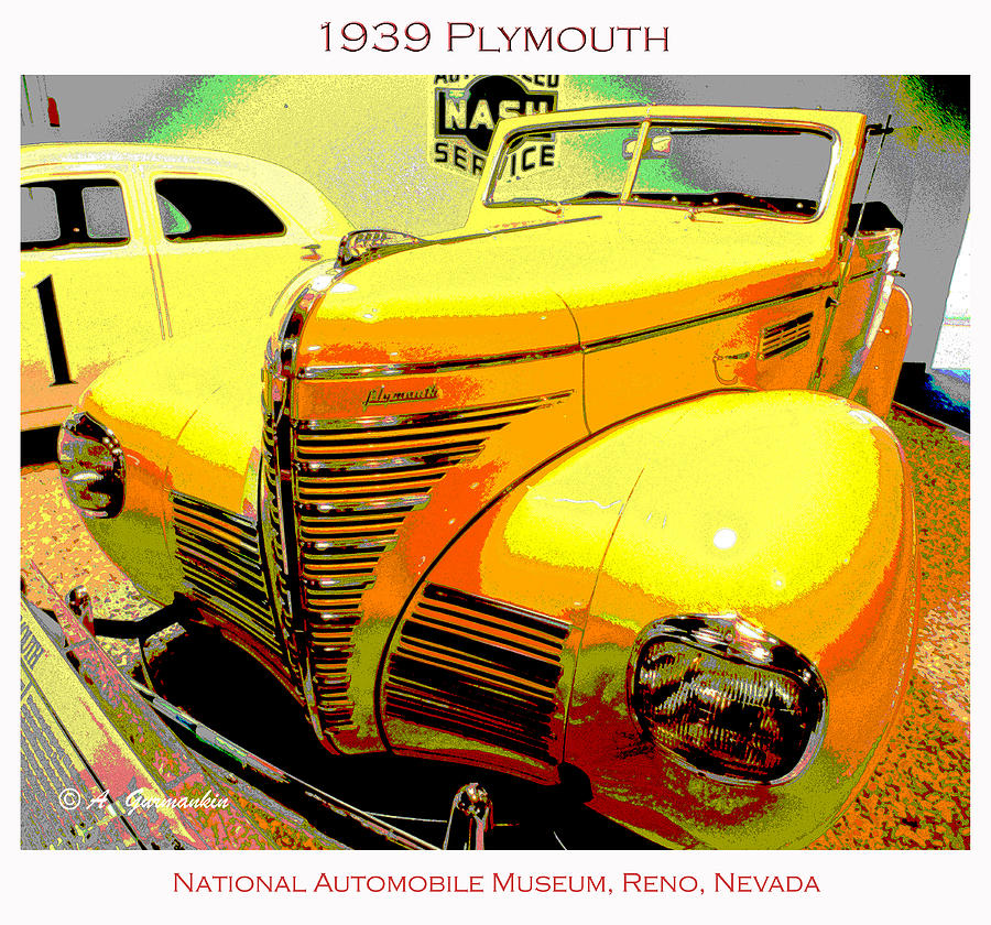 1939 Plymouth Classic Automobile Digital Art by A Macarthur Gurmankin