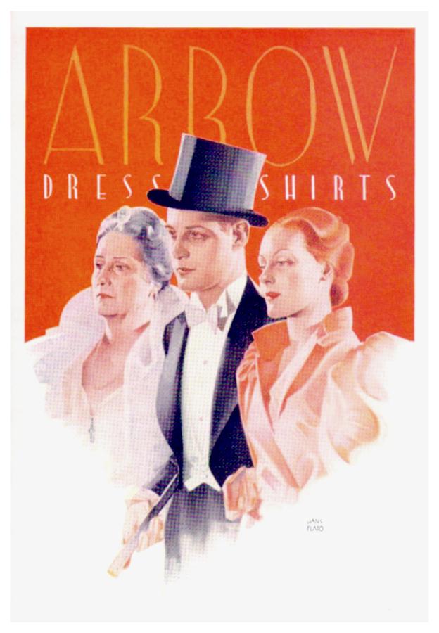 1940 - Arrow Shirts Hans Flato Advertisement - 1940 Digital Art by John Madison