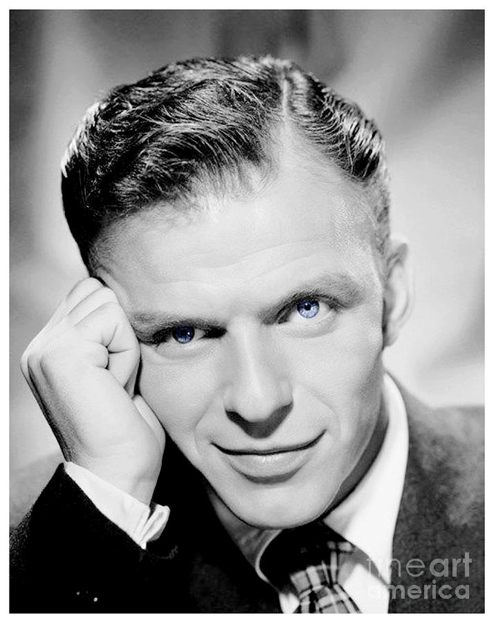 1940 - Frank Sinatra - Blue Eyes Digital Art by John Madison