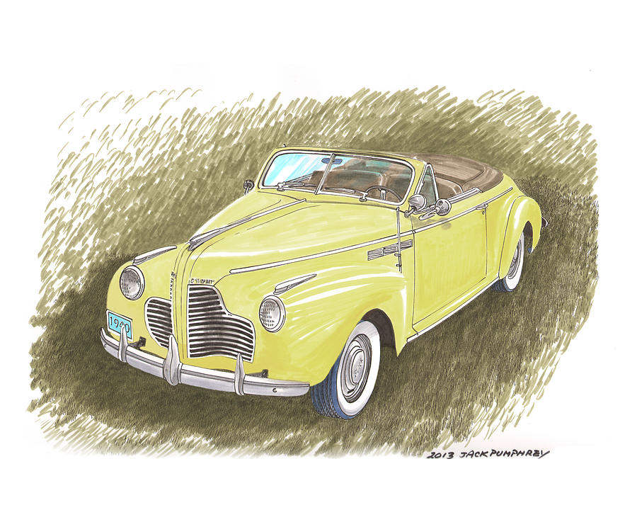 1940 Buick Super Convertible Painting by Jack Pumphrey