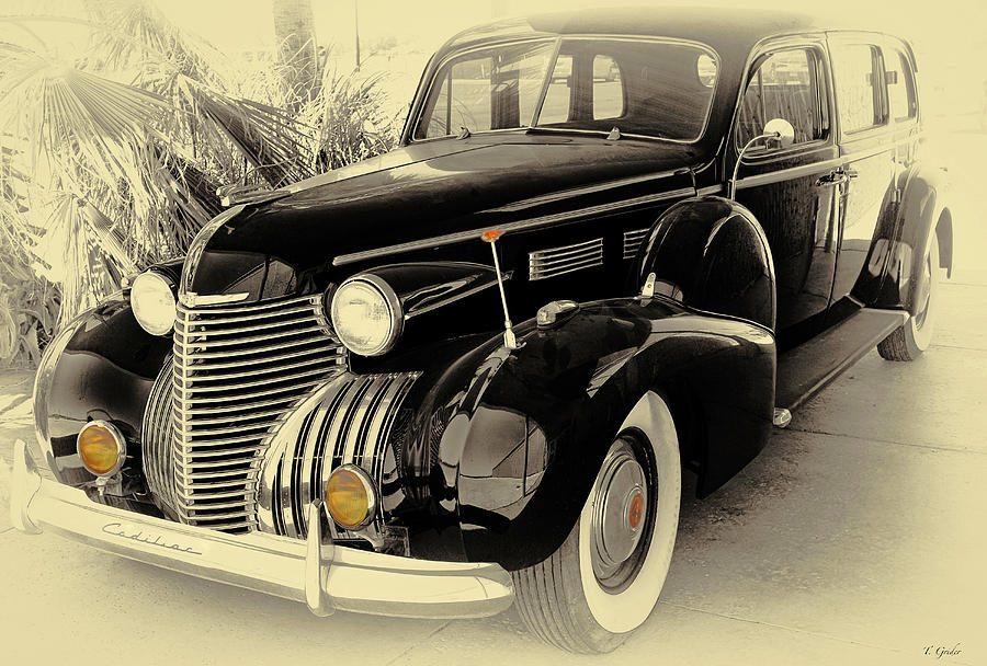Vintage Photograph - 1940 Cadillac Limo by Tony Grider