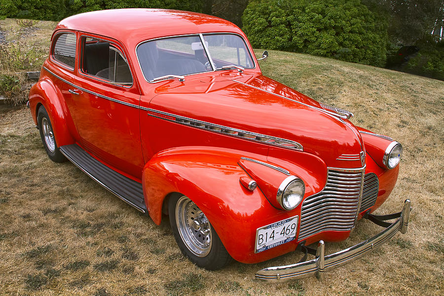 Classic Cars Photograph - 1940 Chevrolet 2 Door Sedan by Peggy Collins