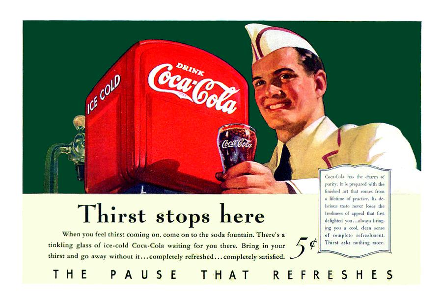 1940 - Coca-Cola Advertisement - Color Digital Art by John Madison