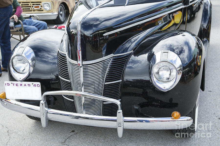 1940 Ford Classic car front front end and grill Photograph in co Photograph by M K Miller