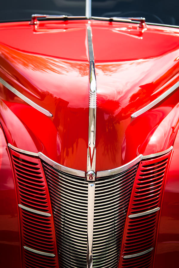Car Photograph - 1940 Ford Deluxe Coupe Grille by Jill Reger