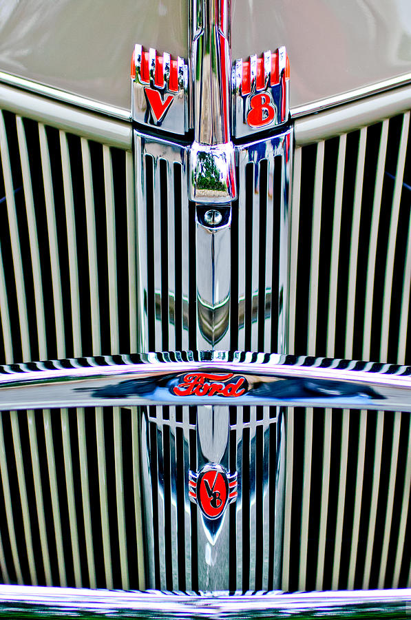 1940 Ford Grille Emblems Photograph by Jill Reger | Pixels