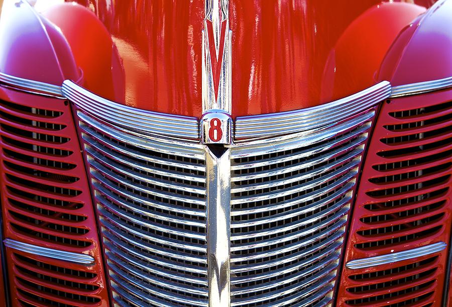 1940 Ford grille Photograph by John Babis