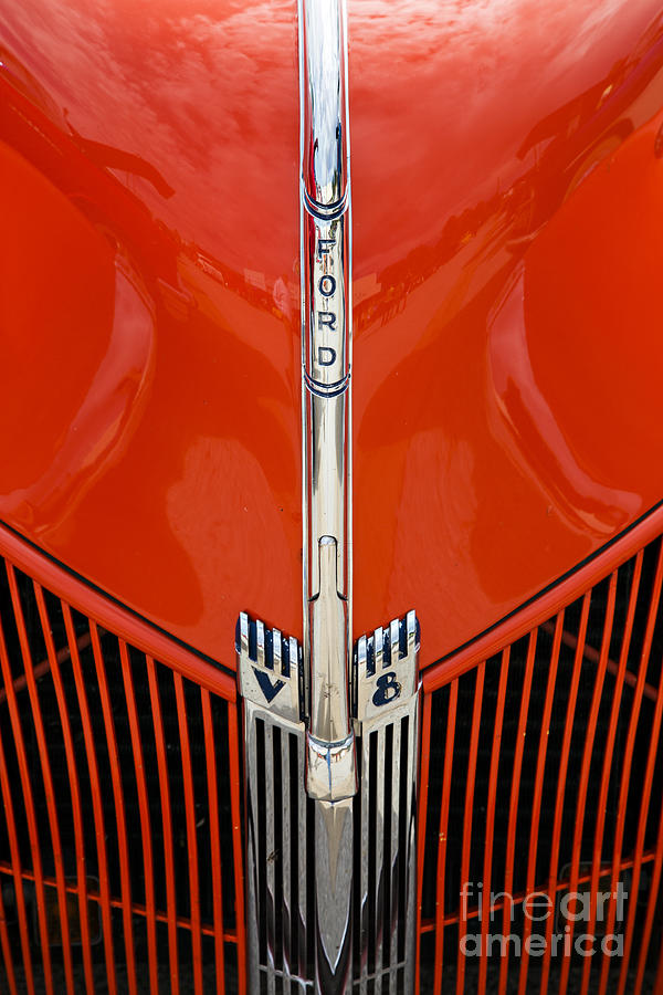 1940 Ford Pickup Truck Emblem Car or Automobile in Color  3136.0 Photograph by M K Miller