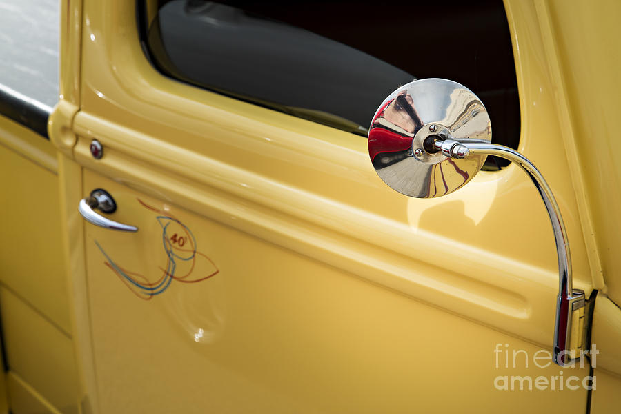 1940 Ford Pickup Truck Mirror Car or Automobile in Color  3138.0 Photograph by M K Miller