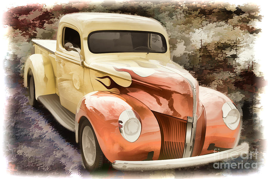 1940 Ford Pickup Truck Painting Car or Automobile in Color  3133 Painting by M K Miller