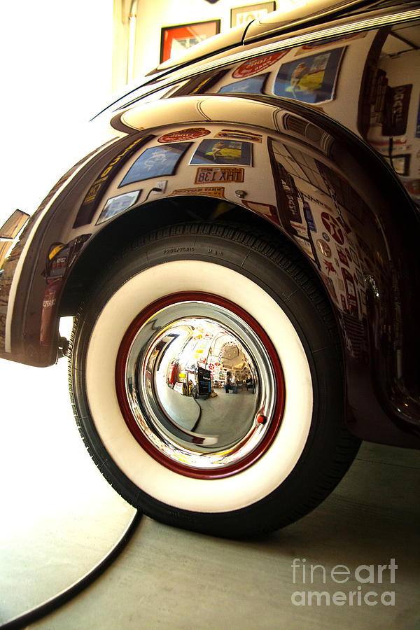 Classic Maroon 1940 Ford Rear Fender and Wheel   Photograph by Jerry Cowart
